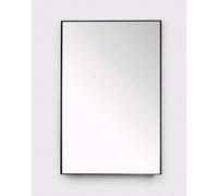 Miroir Royal Plaza Merlot 120x80cm sans éclairage rectangulaire Verre Noir mat
