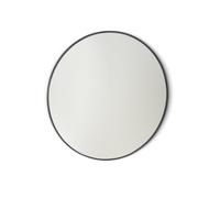 Miroir Royal Plaza Merlot 40x40cm sans éclairage rond Verre Noir mat