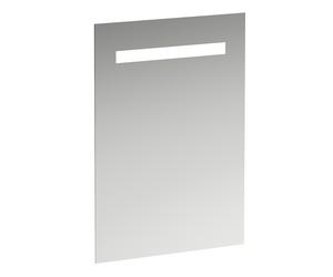 Miroir Run Leelo avec éclairage LED horizontal intégré, cadre en aluminium, 550 mm, version pour interrupteur externe, H4476219501441
