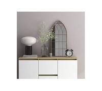 vidaXL Miroir Sable, 70x30 cm Fer pour utilisation à l'intérieur Blanc G