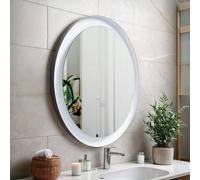Miroir Salle De Bain Avec Éclairage Led Anti-Buée Ø60 Cm Nahia Sélectionnable (Chaud-Neutre-Froid)
