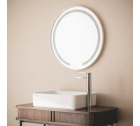 Miroir Salle de Bain avec Éclairage LED Anti-buée Ø60 cm Nour