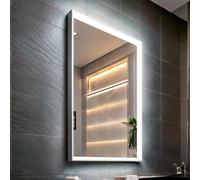 Miroir Salle De Bain Avec Éclairage Led Anti-Buée 80x60 Cm Maia Sélectionnable (Chaud-Neutre-Froid)