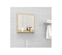 Miroir salle de bain chêne sonoma 40x10,5x37cm Bois ingénierie