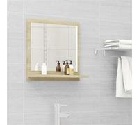vidaXL Miroir Salle de Bain chêne Sonoma 40x10,5x37cm Bois ingénierie