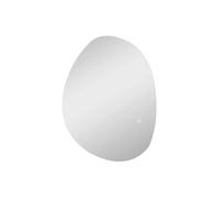 Miroir salle de bain design avec éclairage LED - miroir asymétrique 70 x 50 cm - tactile, réglable, anti-buée - verre trempé