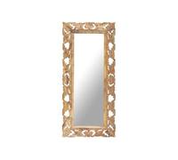 vidaXL Miroir sculpté à la main en bois de manguier Marron 110x50 cm