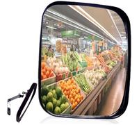 Miroir sécurité garage 16x19cm - Convexe grand angle réglable - Intérieur extérieur