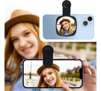 Miroir Selfie Pour Téléphone - Voyez Comment Vous Êtes Dans La Caméra Arrière - Pour Des Photos Haute Définition (Noir)