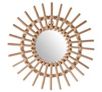 Miroir Soleil Jane Atmosphera Diamètre 30 cm en Rotin