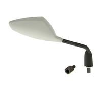 Miroir Sport Droit M8/M10 Triangle Blanc