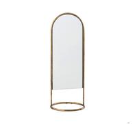 Miroir sur pied à poser 16,5x16,5x45 cm en métal doré