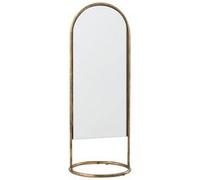 Miroir sur pied à poser 16,5x16,5x45 cm en métal doré