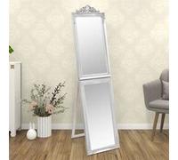 vidaXL Miroir sur pied Argenté 45x180 cm
