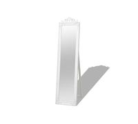 Miroir sur pied - - Baroque - 160x40 cm - Blanc - Vintage