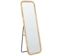 Miroir sur Pied Boho en Rotin 150 x 50 cm Rectangulaire Salon Chambre Accessoire