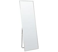 Miroir sur Pied en Aluminium Argenté 50 x 156 cm Rectangle Moderne Beauvais