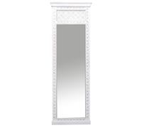 Miroir Sur Pied en Bois Massif Mangoholz 61cm Boho Fait Main Vintage