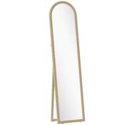 Miroir sur pied et mural pleine longueur 40 x 160 cm cadre pied effet pierre