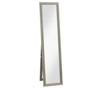 Miroir sur pied et mural rectangulaire dim. 37L x 40l x 157H cm aspect bois gris