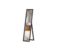 HomCom Miroir sur pied et mural rectangulaire pleine longueur 37 x 37 x 154 cm Noir