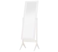 Miroir à pied inclinaison réglable dim. 47L x 46l x 148H cm MDF blanc