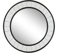 Miroir sur pied Home ESPRIT Noir Bois Miroir Moderne 88 x 5 x 88 cm
