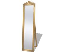 Miroir sur pied lot 1 Style baroque Bois Verre Doré 40x160 cm