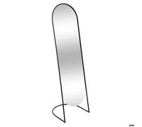 Miroir sur pied noir métal noir H140cm - Atmosphera createur d'interieur