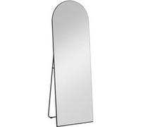 HOMCOM Miroir en Pleine Longueur, 50 x 150 cm, Miroir sur Pied, Grand Miroir Mural, sans Cadre, pour Salon, Chambre à Coucher, Noir