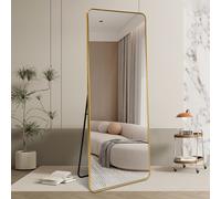 Miroir sur pied ou mural doré 180 cm vertical de design Arsen-G
