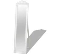 Miroir sur pied - vidaXL - Baroque - 160x40 cm - Blanc - Vintage Blanc G