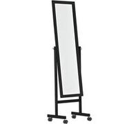 Miroir sur pieds Yolanda avec roulette , Noir Noir G