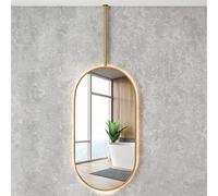 Miroir Suspendu au Plafond de la Salle de Bain Moderne pour Salle de Bain Miroir à Tige Suspendue en Or (la flèche Peut être personnalisée), Miroir de flèche monté au Plafond de la Salle de