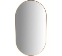 Miroir suspendu HOMLA ELORA ovale doré l = 50 cm H = 90 cm