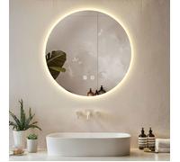 Miroir - TECTAKE - Miroir de salle de bain LED AURORA réglable avec 3 couleurs de lumière - 60 cm
