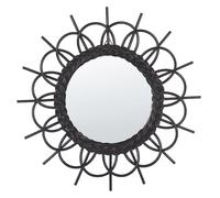 Miroir TELAKIA Rotin Noir Noir