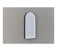 Miroir Thebalux M27 - Modèle Arc équipé d'un éclairage LED indirect dans un cadre noir mat - changement de couleur - fonction dimmable - mémoire - chauffage de miroir - commande tactile M27500MZ