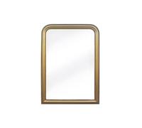 Vente-unique - Miroir trumeau en Bois de Paulownia - L. 80 x H. 110 cm - Doré Effet Laiton - Heloise