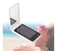 Miroir Uv Avec Chargeur Usb, Miroir De Maquillage De Voyage Intelligent Rechargeable - DéTection De La Protection Solaire Du Visage, Avec CâBle De Chargement Usb-C,White