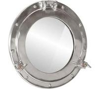 Miroir - vidaXL - Hublot - Aluminium - Verre - Rond 30 cm Gris G