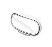 Miroir Voiture 360 grés Réglable Large CarMirror HD Verre Aveugle Grand Angle Tache Pour Le Rétroviseur Auxiliaire Stationnement Miroir Rétroviseur(Blanc)