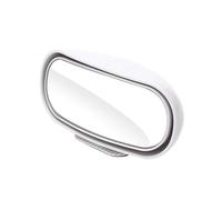 Miroir Voiture 360 grés Réglable Large CarMirror HD Verre Aveugle Grand Angle Tache Pour Le Rétroviseur Auxiliaire Stationnement Miroir Rétroviseur(Blanc)