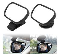 Miroir Voiture BéBé 360° RéGlable, Eiflayn 2 PièCes Miroirs Voiture BéBé Retroviseur, Retroviseur Voiture Bebe, Avec Ventouse, Clip, Convexe Retroviseur Voiture Bebe, BéBé RéTroviseur SéCurité