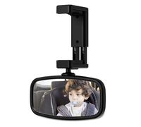 Miroir Voiture BéBé Retroviseur,Rotation à 360°Miroir BéBé Voiture, Type de Pince à Ressort pour une Installation Facile, Miroir en Verre, Miroir pour Voiture pour SéCurité SièGes Arrière