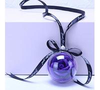 Miroir voiture Pendentif voiture Fleurs Rose éternelle Boule RETROVISEUR Hanging Décoration Savon Fleur Ornement de suspension automatique Accessoriess-Purple Décoration de voiture ( Color : Purple )