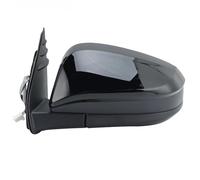 Miroir Vue Latérale Voiture Rétroviseur Latéral À 3 Fils Pour Toyota Pour Hilux 2015-2020 Peint En Noir Rabattable Manuellement Accessoires De Voiture(La gauche)