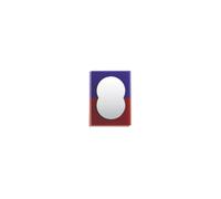 Miroir Wander 40x55 Violet/ Brun Rouge