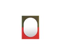 Miroir Wander 67x90 Vermillon/Kaki