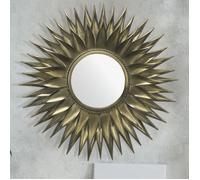 Miroir - WOHNLING - Soleil - Métal - Laiton Antique - 74 cm